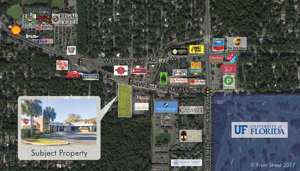 Parkwood Plaza: 3601 SW 2nd Ave, Gainesville, FL 32607